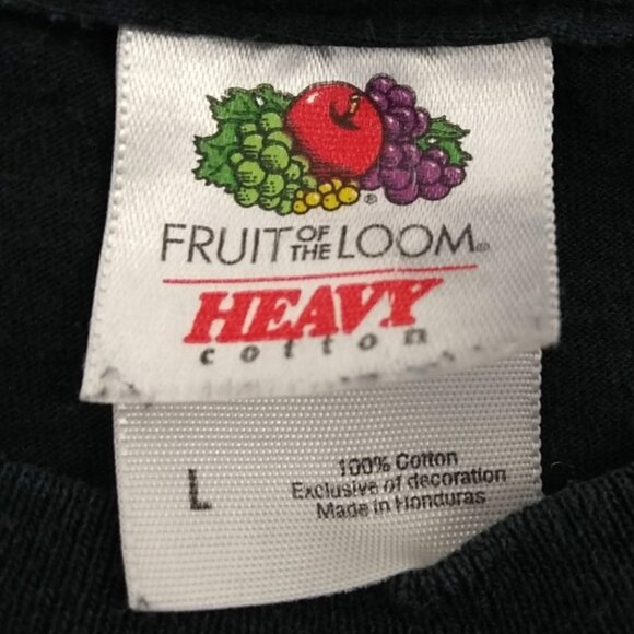 Walking Dead Men's T-Shirt Fruit of Loom Black Short Sleeve Large - Picture 4 of 5